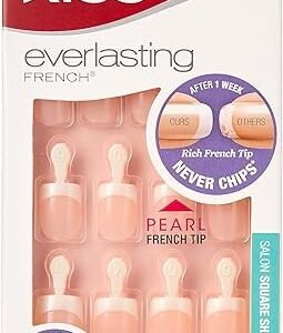 Chip-Free Kiss Everlasting French Nail Manicure - String of Pearls