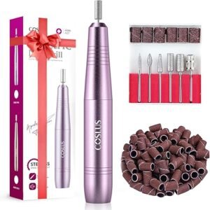 COSLUS Portable Electric Nail Drill Kit for Perfect Nails