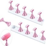 JUSTOTRY Pink Magnetic Nail Display Stand Set - 2 Sets