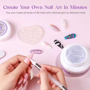 MIZHSE 60g Solid Builder Gel: 3D Nail Art Made Easy!