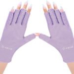 Protective AIRSEE UV Gloves for Manicures - Purple